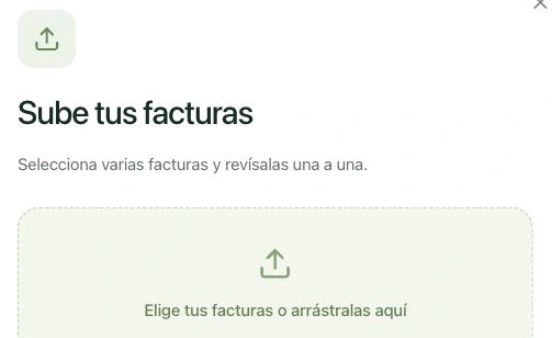 Formulario real para subir varias facturas